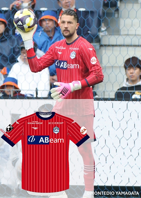 モンテディオ山形　ユニホーム(※直筆サイン入り) ファーストナンバー モンテディオ山形 イサカゼイン 直筆サイン J