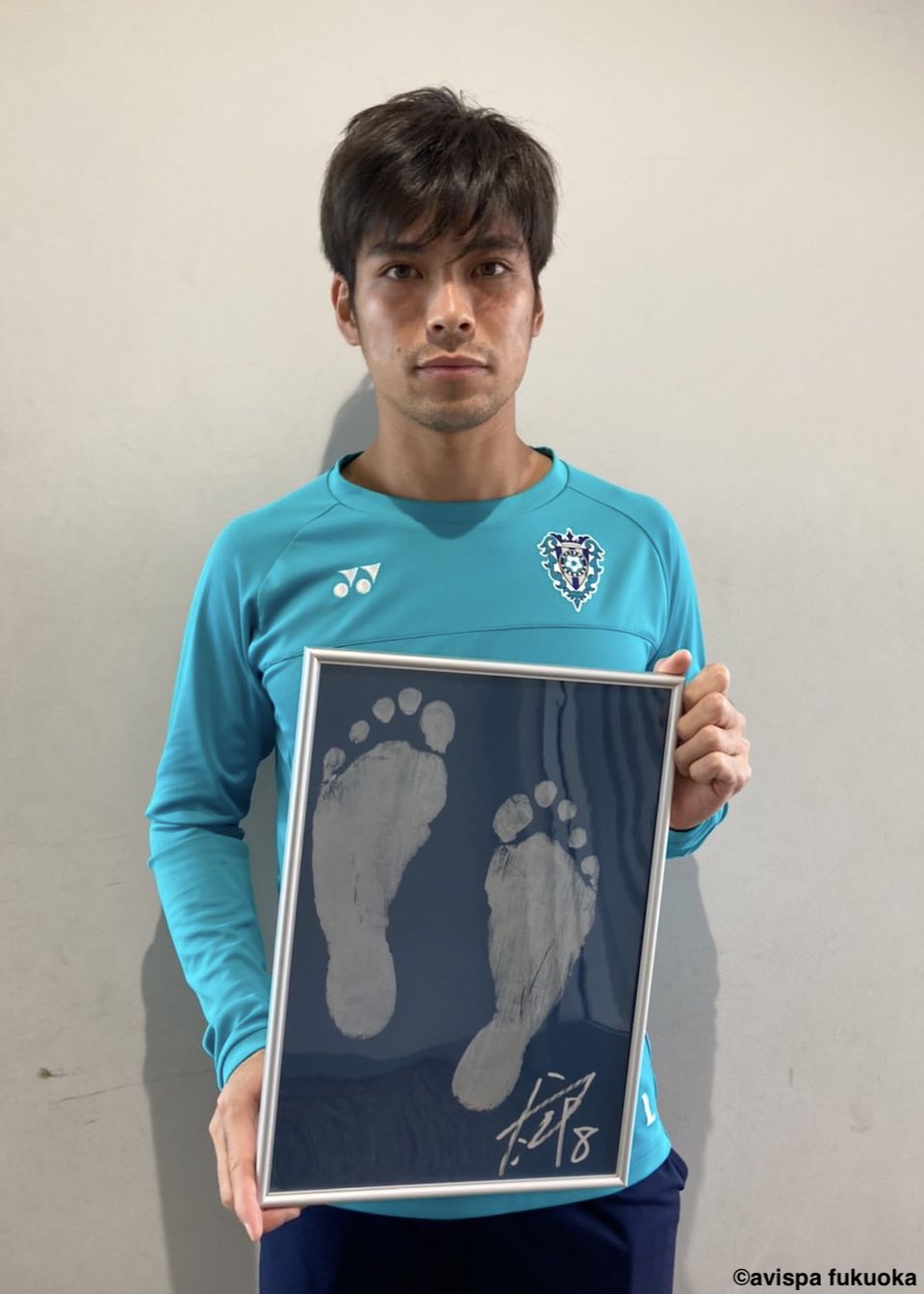 アビスパ福岡】 直筆サイン入りTシャツ アビスパ福岡Tシャツ