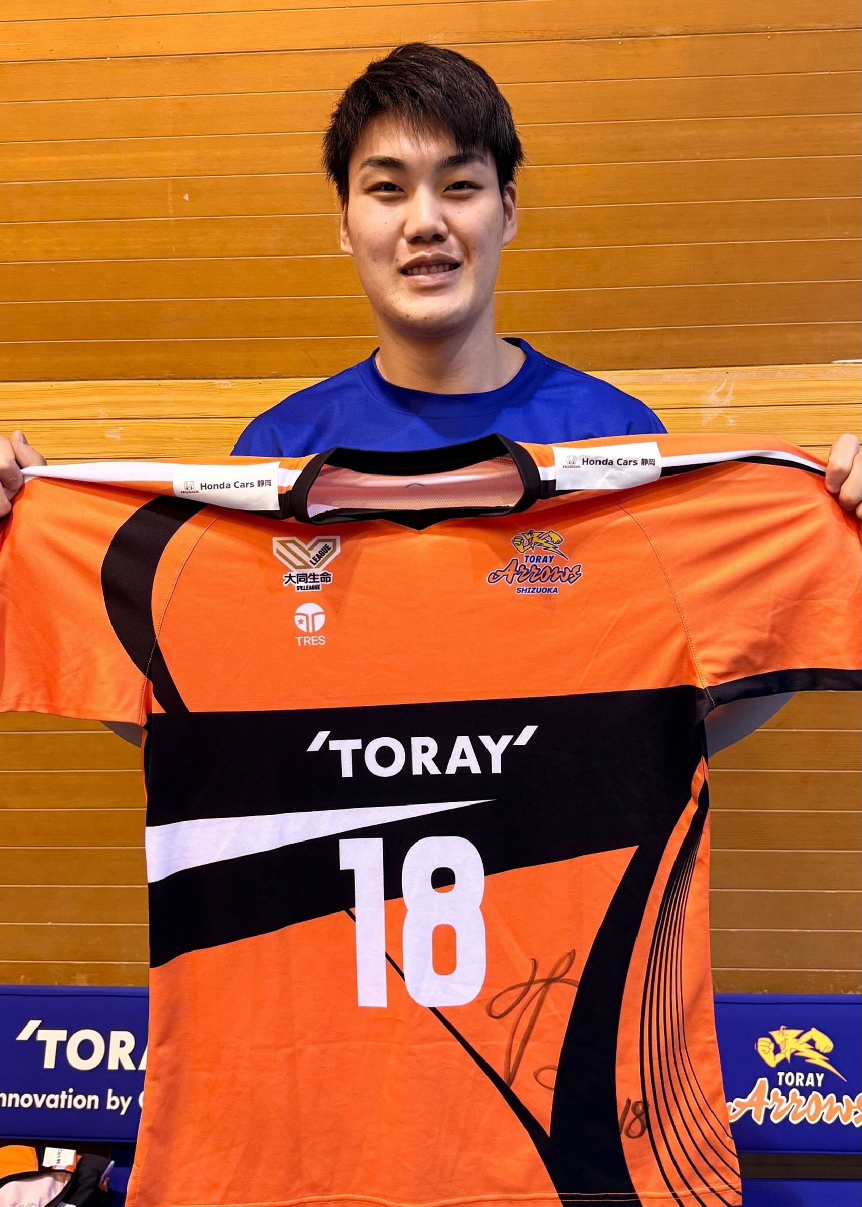 【新品未開封/サイン入】東レアローズ静岡 楠本岳 オーセンティックユニフォーム HATTRICK（ハットトリック）-挑戦者の想いをファンへ届ける公式