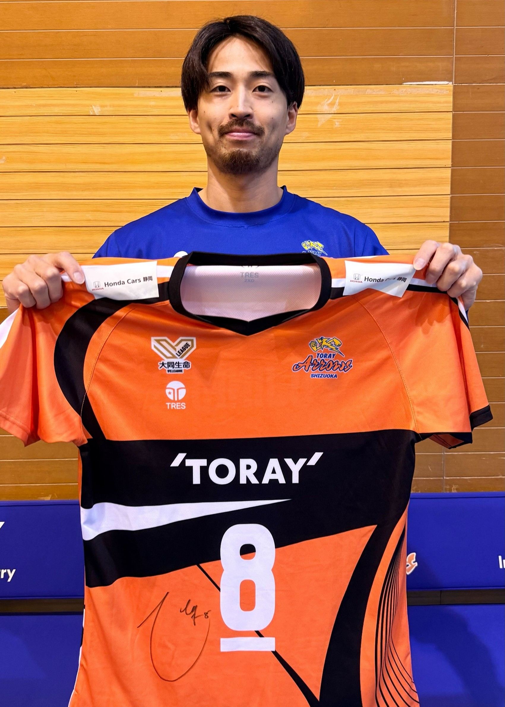 東レアローズ静岡 楠本選手 オーセンティックユニフォーム Mサイズ 東レアローズ静岡 楠本選手 オーセンティックユニフォーム Mサイズ