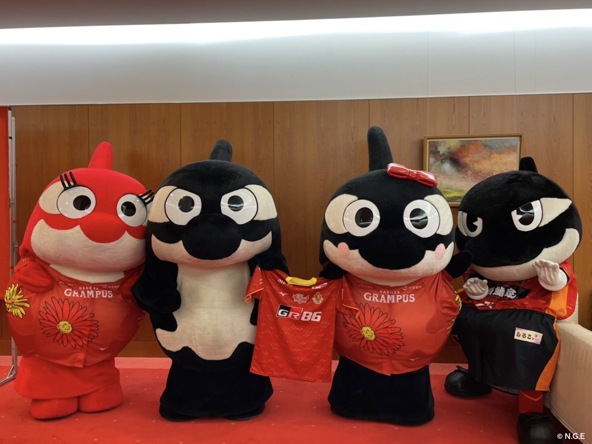 名古屋グランパス ラッフル 直筆サイン入りチェキ キャスパー